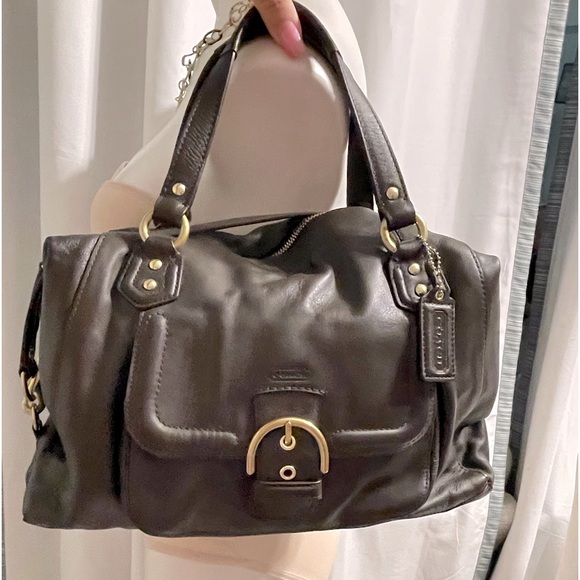 Coach Chocolate Brown Leather Satchel Handbag RN#F25151 - Picture 15 of 15